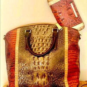 100 percent authentic Brahmin Bag and Wallet